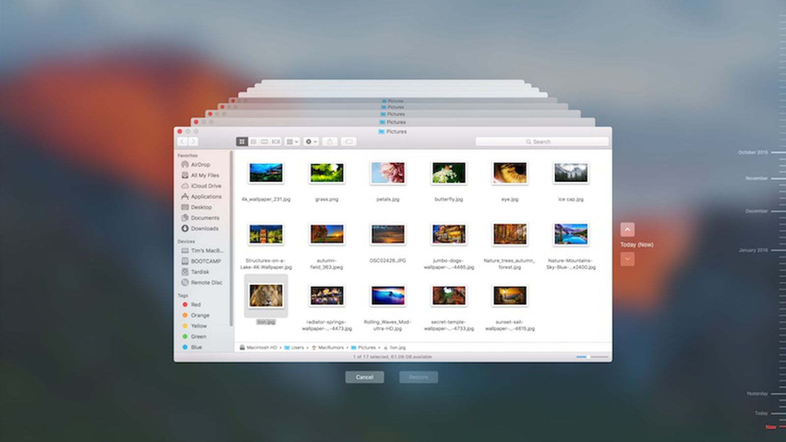 Time Machine backup drive